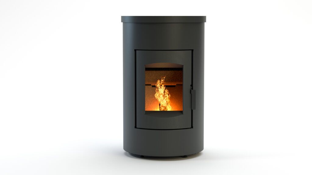Duroflame Abel Large Pellet Stove — Pellet wood pellet stove sold by Ray Wood Exploatare